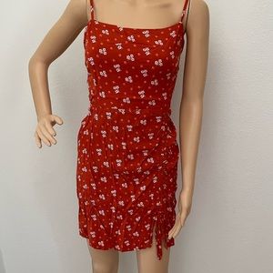 Reddish/orange casual flower spring dress